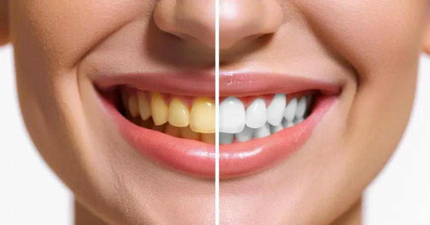 خلطة لتبييض الاسنان مجربة ومضمونة - نتائج فورية بـ 3 مكونات